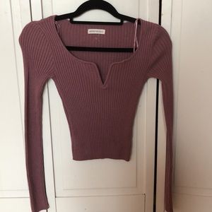 Aero soft pink purple long sleeve shirt